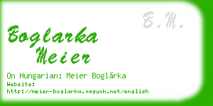 boglarka meier business card